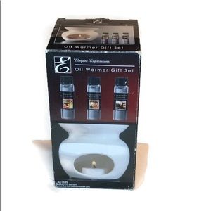 Elegant Expressions Oil Warmer Gift Set NWOT